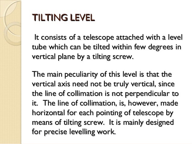 y level cushings level in surveying
